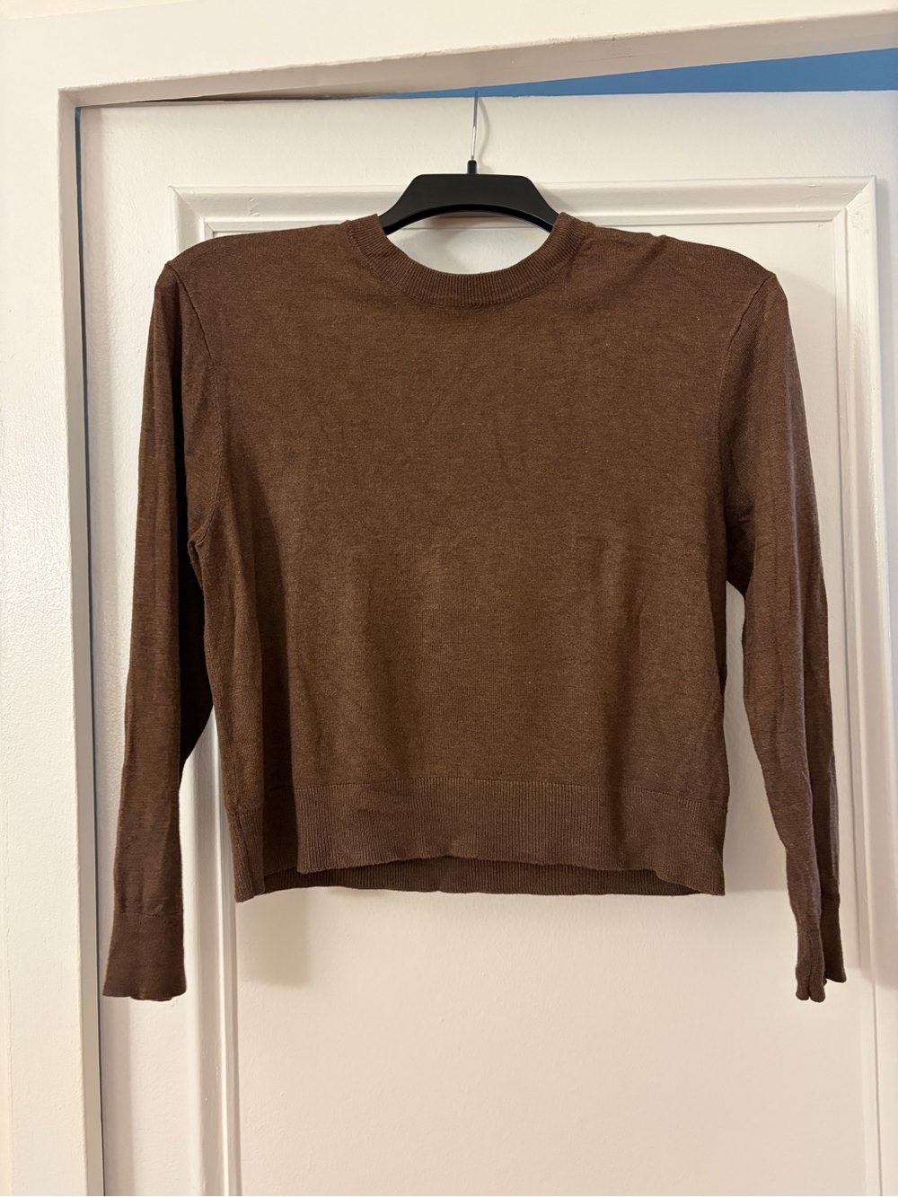 H&M brown long sleeve lightweight sweater